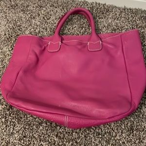 Ann Taylor purse. Pink/magenta color 12x12x15